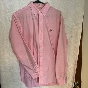 Pink Ralph Lauren classic button down
